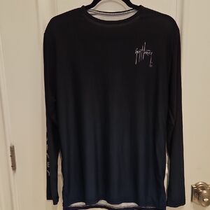 Men's Guy Harvey Navy Long Sleeve Tee